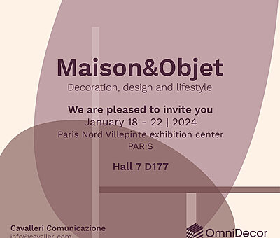 OmniDecor @ MAISON&OBJET PARIS | 18-22 January 2024